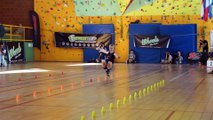 Championne du monde de Slalom en roller - Démo impressionnante