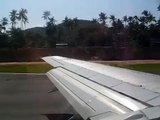 Boeing 737-400 Thai Airways take off at Ko Samui