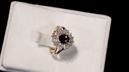 Ruby Cluster Ring in Yellow Gold