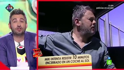 Miki Nadal se encierra en un coche al sol durante diez minutos- 'Se está mucho mejor aquí'