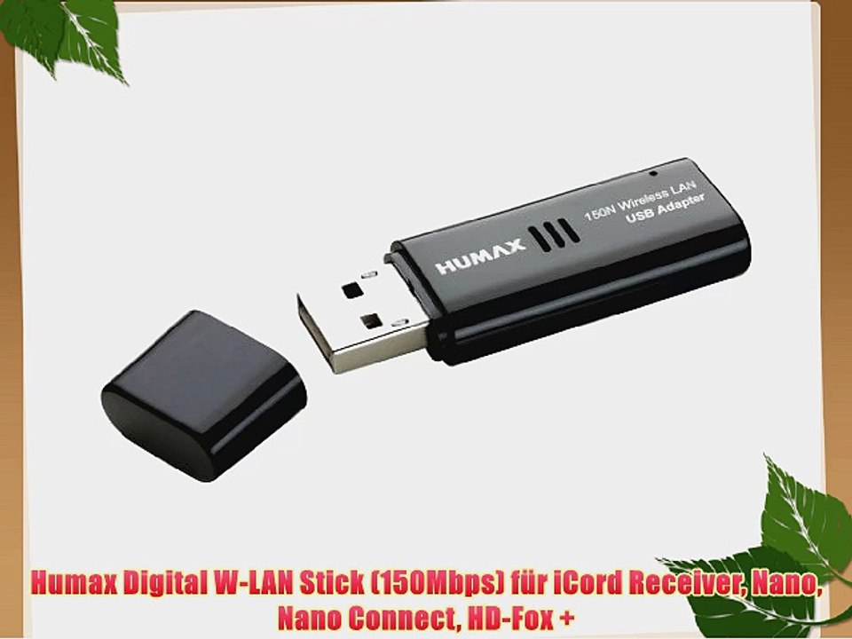 Humax Digital W-LAN Stick (150Mbps) f?r iCord Receiver Nano Nano Connect HD-Fox