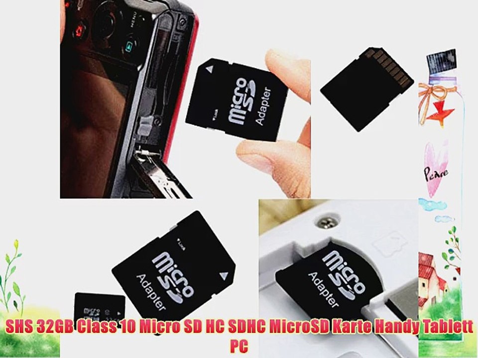 SHS 32GB Class 10 Micro SD HC SDHC MicroSD Karte Handy Tablett PC