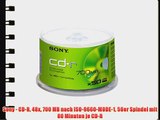 Sony - CD-R 48x 700 MB nach ISO-9660-MODE-1 50er Spindel mit 80 Minuten je CD-R