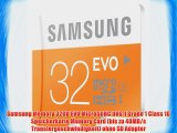 Samsung Memory 32GB EVO MicroSDHC UHS-I Grade 1 Class 10 Speicherkarte Memory Card (bis zu