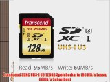 Transcend SDXC UHS-I U3 128GB Speicherkarte (95 MB/s Lesen 60MB/s Schreiben)