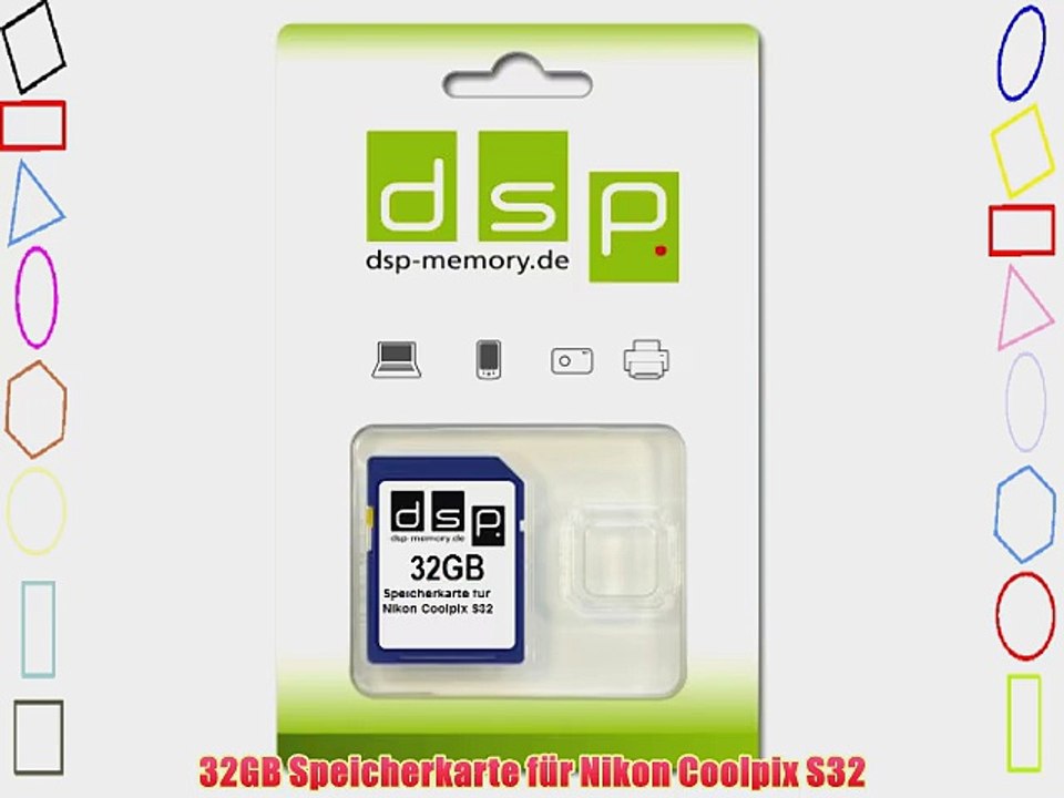 32GB Speicherkarte f?r Nikon Coolpix S32