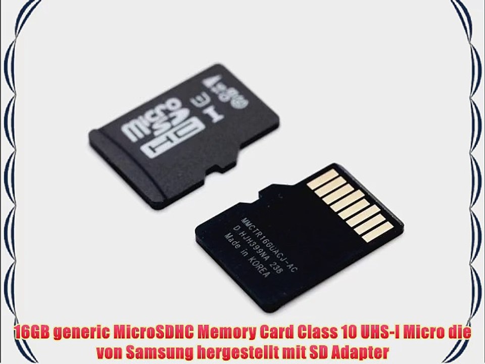 16GB generic MicroSDHC Memory Card Class 10 UHS-I Micro die von Samsung hergestellt mit SD