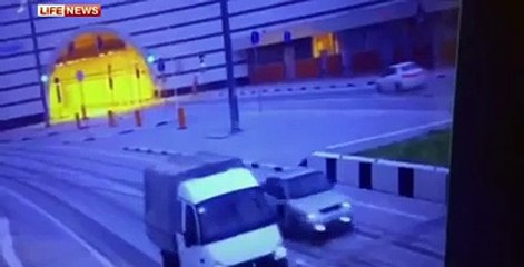 حادث مروع بسبب الجليد