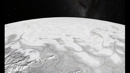 Un incroyable vol en rase-mottes au dessus de Pluton