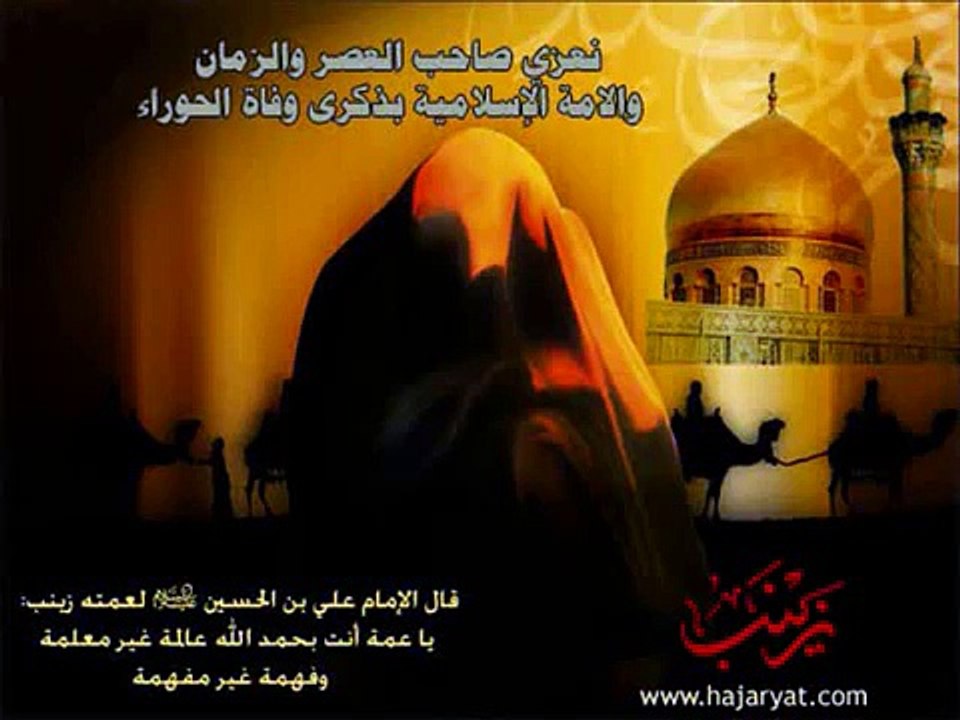 مالي غيرك السيدة زينب تخاطب الحسين (ع)