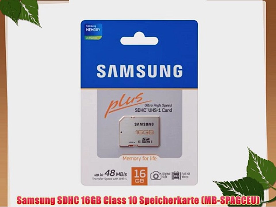 Samsung SDHC 16GB Class 10 Speicherkarte (MB-SPAGCEU)