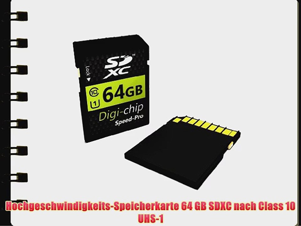Digi-Chip 64GB CLASS 10 SDXC Speicherkarte f?r Nikon 1 J2 Nikon 1 V2 Nikon 1 S1 Nikon 1 J3