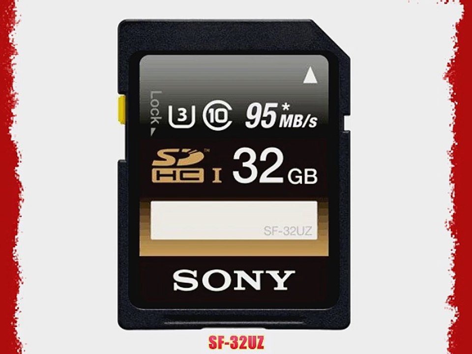 Sony SF-32UZ SD SDHC 32GB UHS-I U3 95MB/s Class 10 Karte Speicherkarte