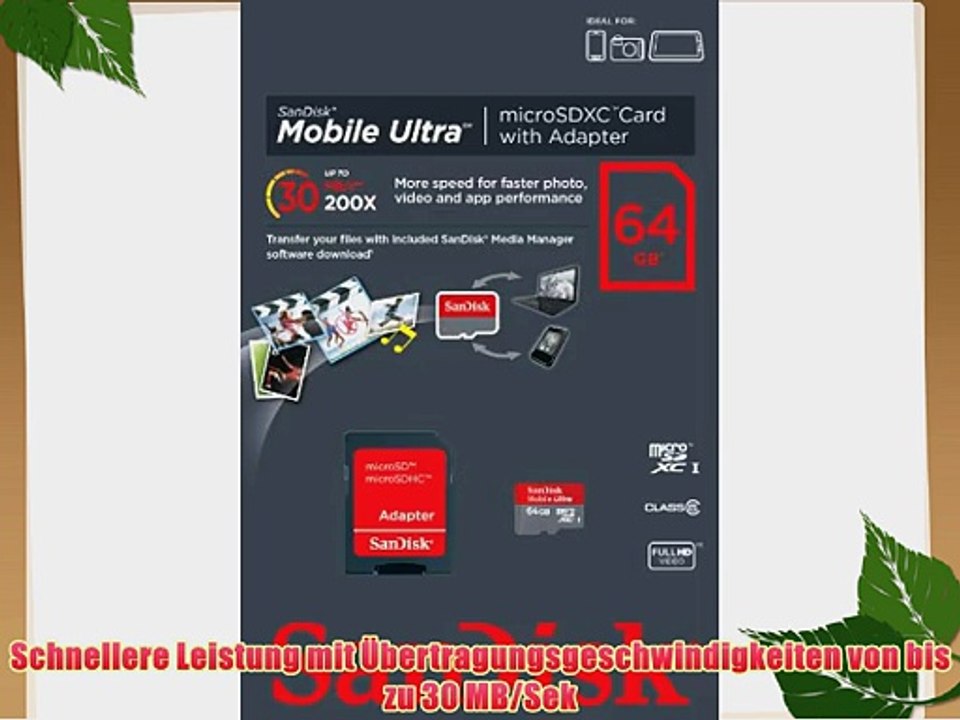 SanDisk Mobile Ultra microSDXC 64GB Class 6 Speicherkarte