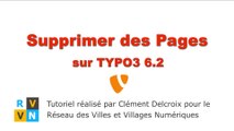 Tutoriel TYPO3 6.2 - Supprimer des Pages