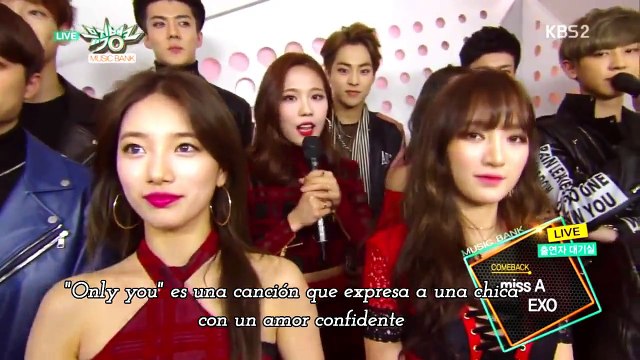 EXO & miss A [Music Bank Interview 150403] Sub Español
