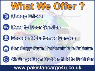 Huddersfield to Pakistan air & sea cargo, gifts, parcels, courier, low prices