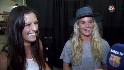 FC Barcelona US tour: Ali Krieger and Ashlyn Harris