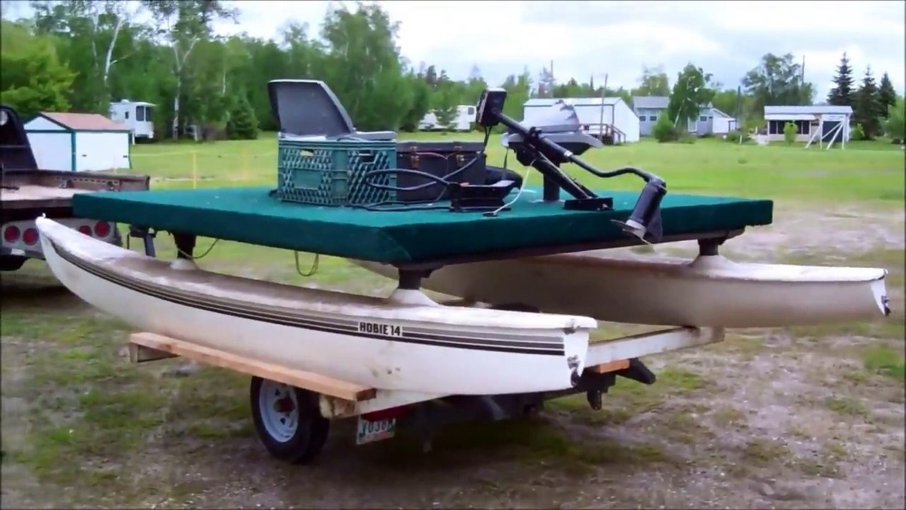 How to Build an Electric Pontoon Boat Using an Old Hobie Cat DIY