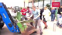 Manifestation des agriculteurs Meusiens au Leclerc de Verdun