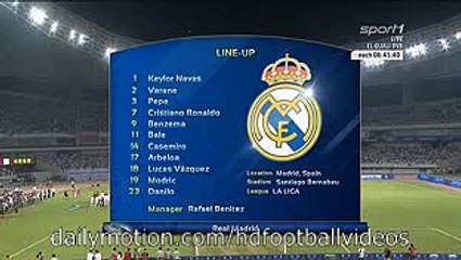 Line Up Real Madrid - Milan 30.07.2015 HD