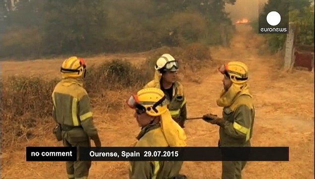 Forest fires strike Spain