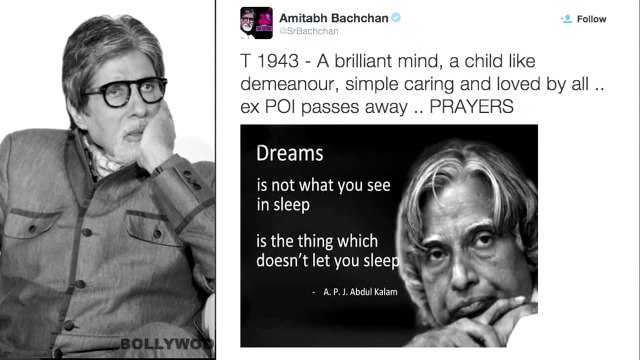 Bollywood | Salman Khan | Shahrukh Khan pay SPECIAL TRIBUTE to late Dr. APJ Abdul Kalam