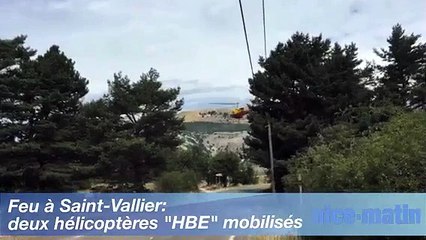 Feu à Saint-Vallier:  deux hélicoptères "HBE" mobilisés