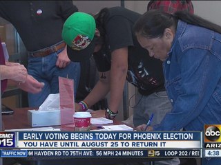 Early voting begins today for Phoenix election