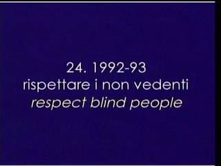 Pubblicità Progresso 1992-93 - Rispettare i non vedenti