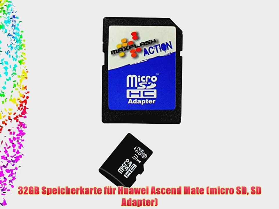 32GB Speicherkarte f?r Huawei Ascend Mate (micro SD SD Adapter)
