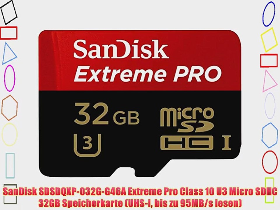 SanDisk SDSDQXP-032G-G46A Extreme Pro Class 10 U3 Micro SDHC 32GB Speicherkarte (UHS-I bis