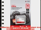 SanDisk SDCFHS-016G-G46 Ultra CompactFlash 16GB UDMA7 Speicherkarte bis zu 50MB/Sek. lesen