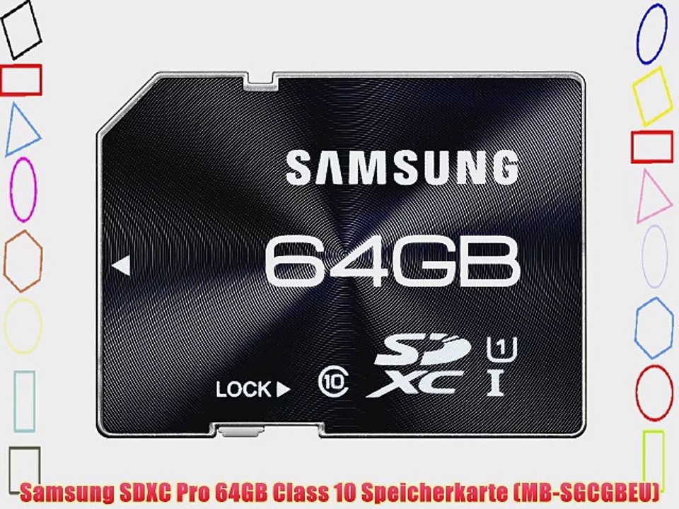 Samsung SDXC Pro 64GB Class 10 Speicherkarte (MB-SGCGBEU)