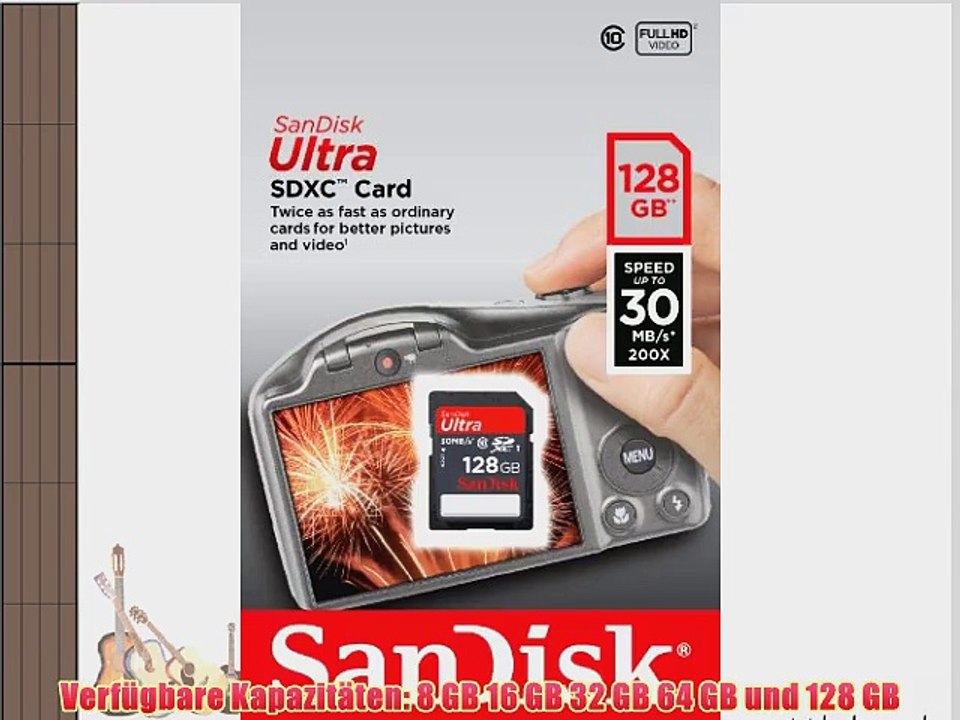 SanDisk SDSDU-128G-U46 Ultra SDXC 128GB UHS-I Class 10 Speicherkarte bis zu 30 MB/Sek. lesen