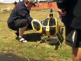 Jet-powered RC model helicopters