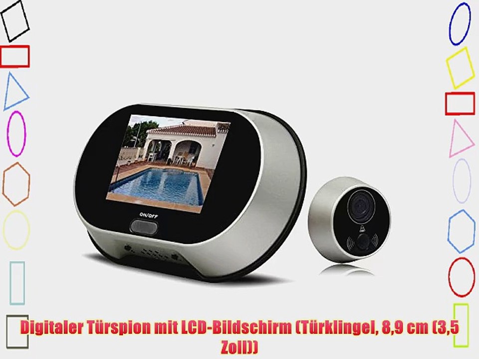 Digitaler T?rspion mit LCD-Bildschirm (T?rklingel 89 cm (35 Zoll))