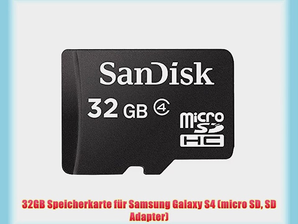 32GB Speicherkarte f?r Samsung Galaxy S4 (micro SD SD Adapter)