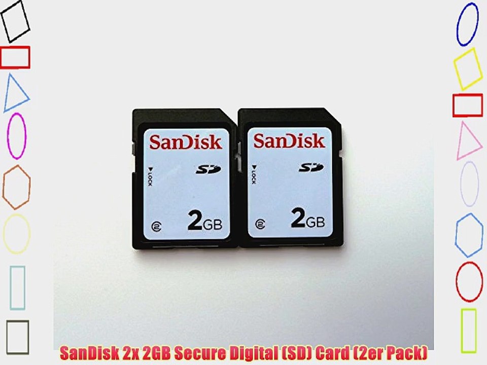 SanDisk 2x 2GB Secure Digital (SD) Card (2er Pack)