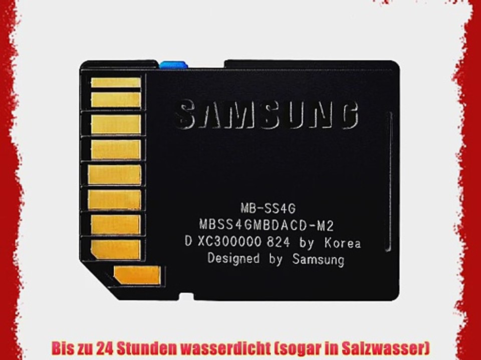 Samsung SDHC 4GB Class 4 Speicherkarte (MB-SS4GEU)