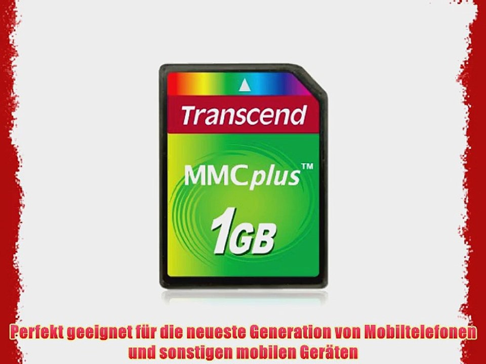 Transcend Multimedia Card Plus (MMC Plus) Speicherkarte 1 GB