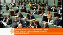 Gillard becomes Australia's first female PM