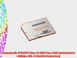 Samsung MB-SPBGCFFP Class 10 SDHC Plus 32GB Speicherkarte (48Mbps UHS-1) Frustfrei Verpackung