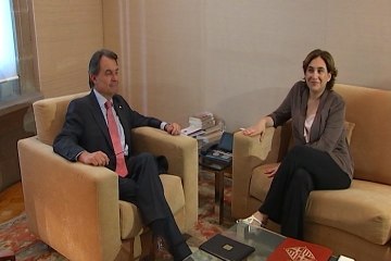 Mas y Colau coinciden en su crítica a Rajoy