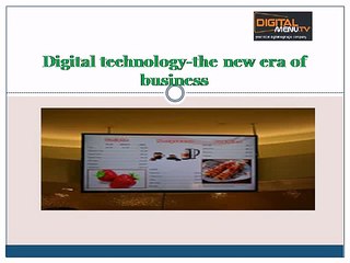 Digital  menu & Signage  display design Boston