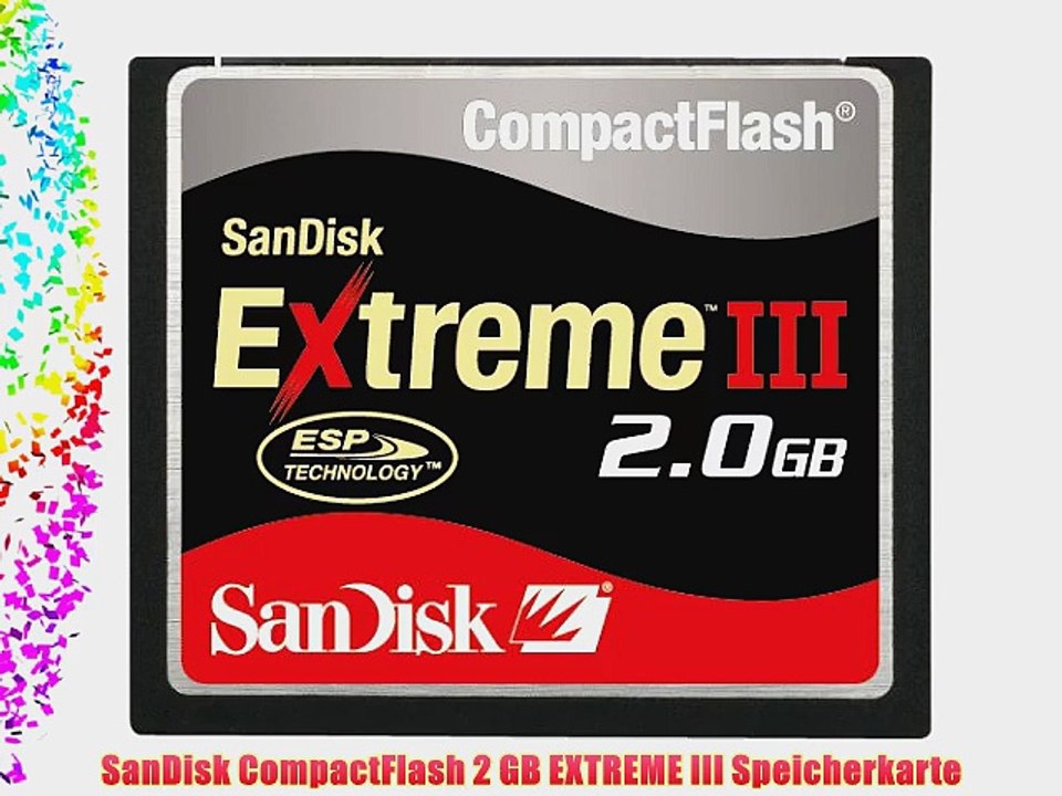 SanDisk CompactFlash 2 GB EXTREME III Speicherkarte