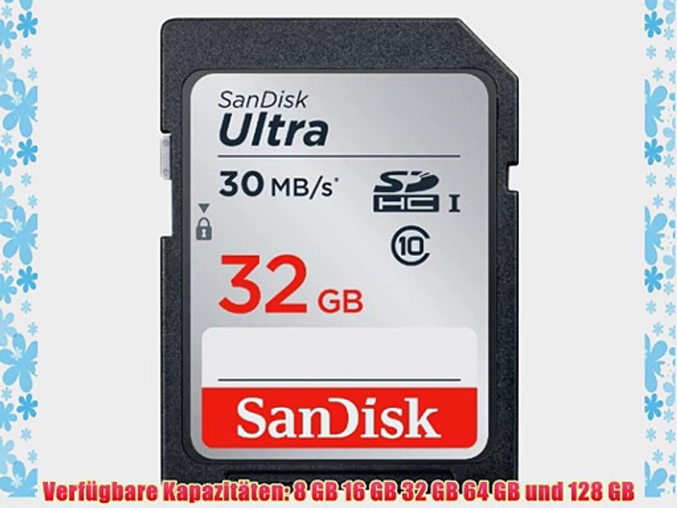 SanDisk SDSDU-032G-U46 Ultra SDHC 32GB UHS-I Class 10 Speicherkarte bis zu 30 MB/Sek. lesen