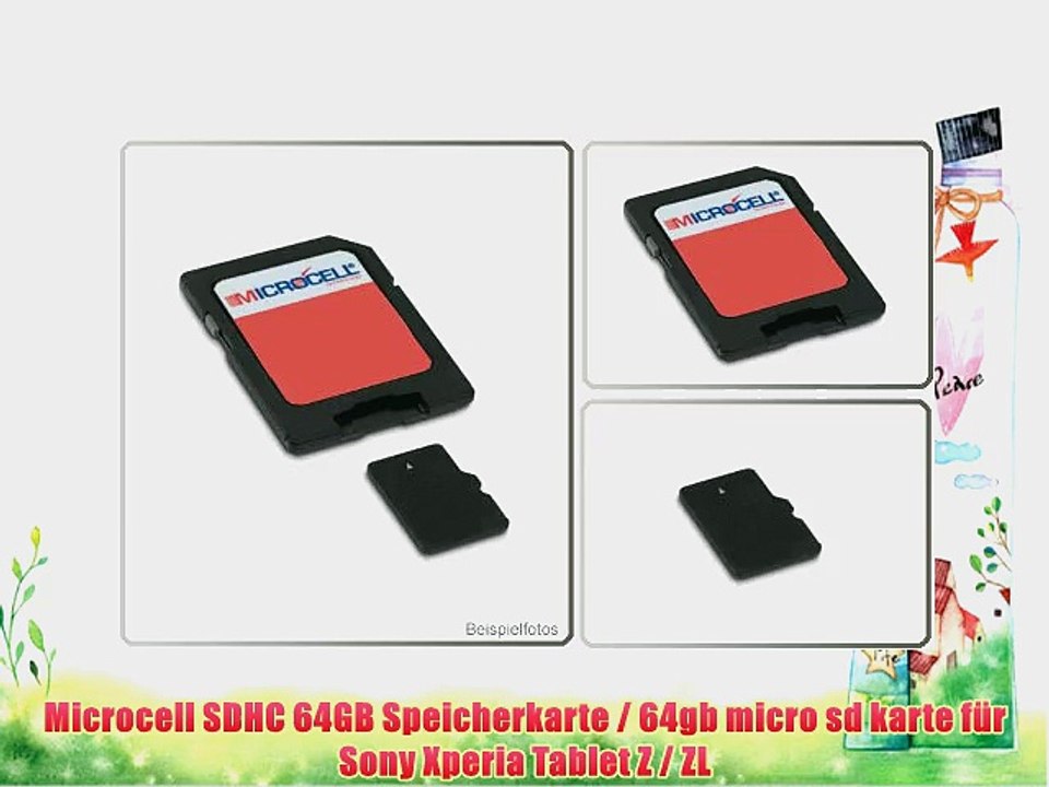 Microcell SDHC 64GB Speicherkarte / 64gb micro sd karte f?r Sony Xperia Tablet Z / ZL