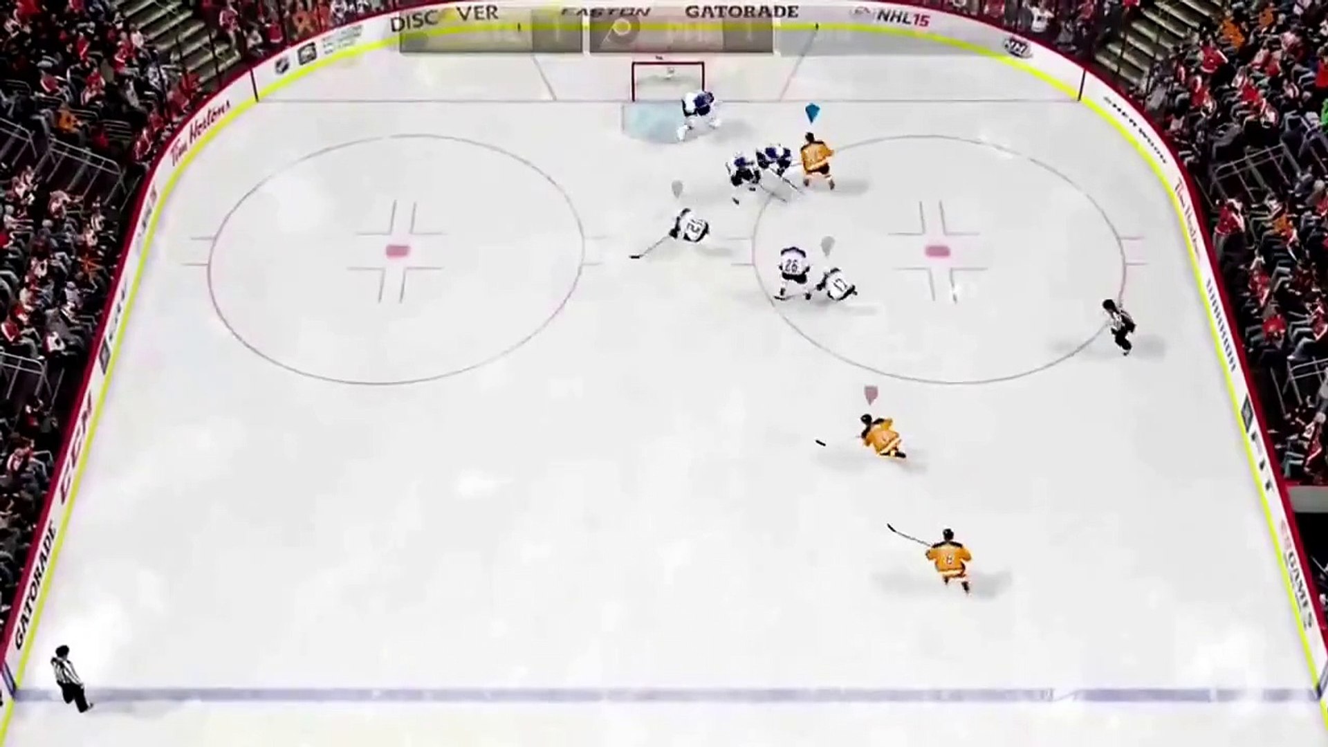 NHL 15 OTP beautie saucer pass leads to 