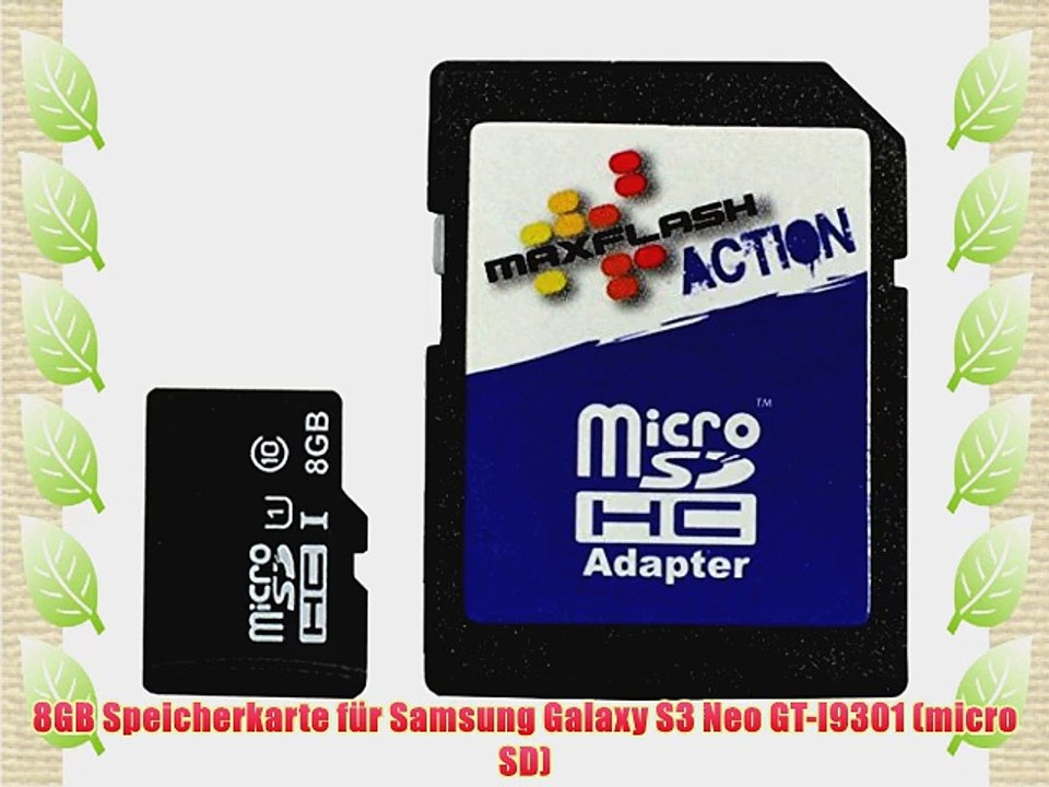 8GB Speicherkarte f?r Samsung Galaxy S3 Neo GT-I9301 (micro SD)